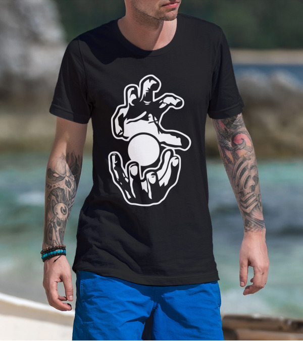 The Power Within: Captivating Hand Gestures With Floating Ball T-Shirt