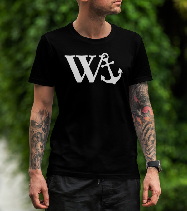 W Anchor Mens Funny Offensive Sailor Humor T-Shirt