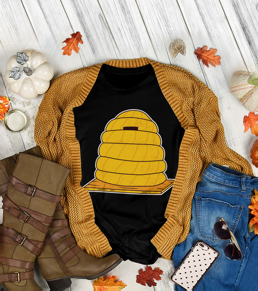 Beehive Yellow Buzzing Hive T-Shirt