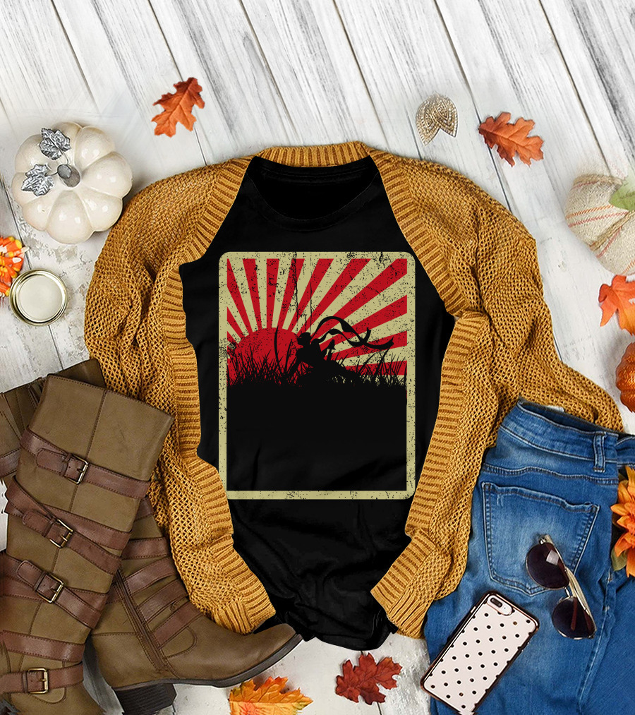 Japanese Rising Sun Samurai T-Shirt