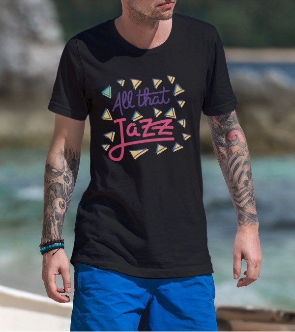 All That Jazz With Colorful Triangle T-Shirt