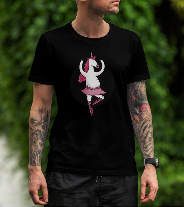 Ballet Ballerina Unicorn Tutu Dance T-Shirt