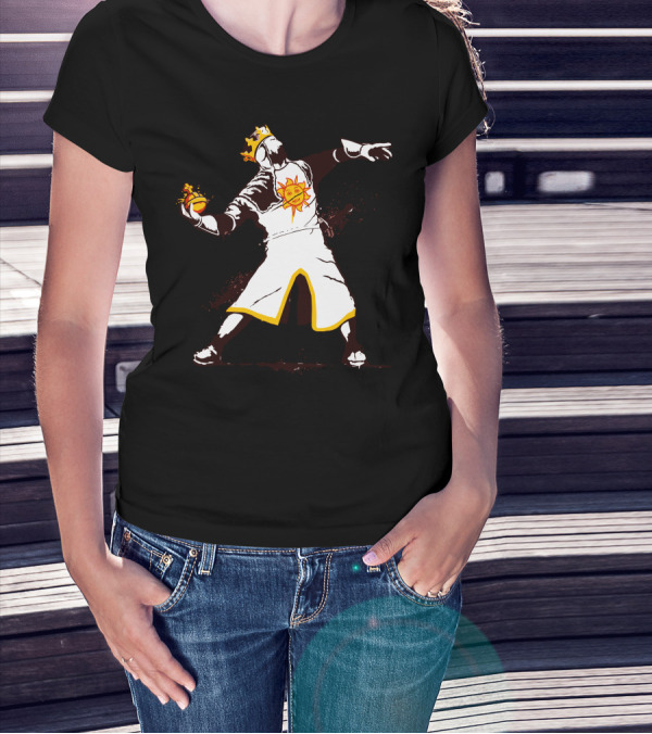 Monty Python Holy Grail Knight With Sun Emblem And Crown T-Shirt
