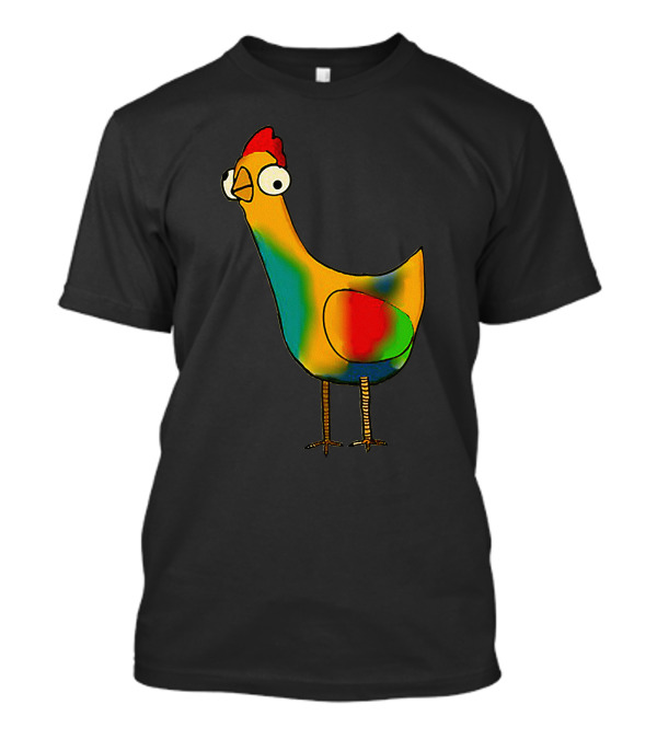 Chick Rainbow Cartoon Bird T-Shirt