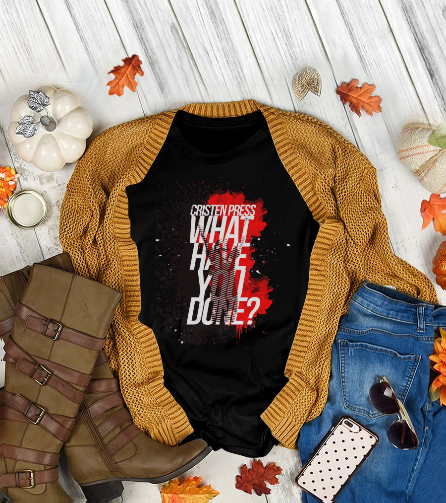 Cristen Press What Have You Done Bold Splatter T-Shirt