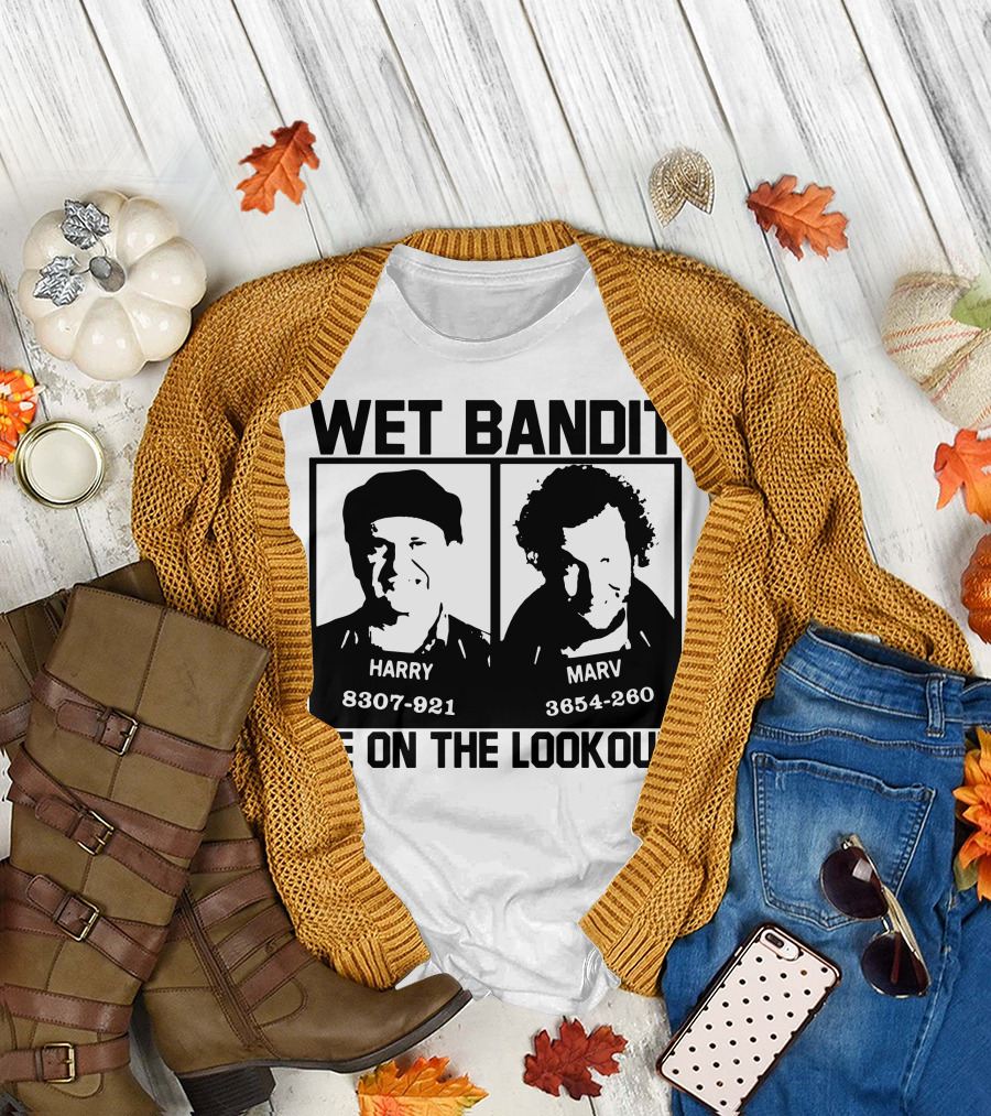 Wet Bandit Harry Marv Be on the Lookout T-Shirt