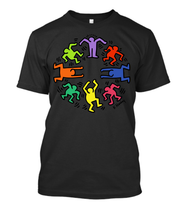Circle Dance Multicolor Keith Haring T-Shirt