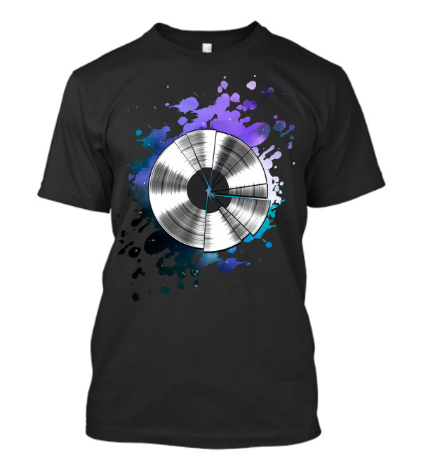 Galaxy Record Vinyl Splatter Explosion T-Shirt