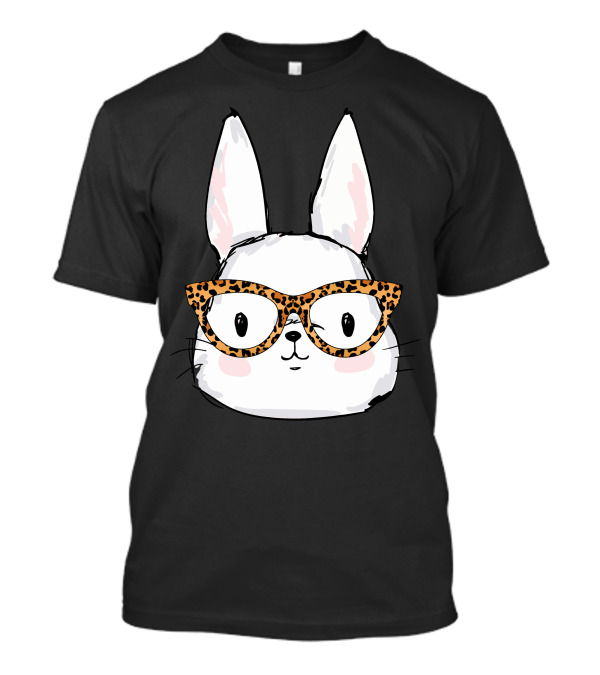 Leopard Print Sunglasses Bunny Easter Day T-Shirt