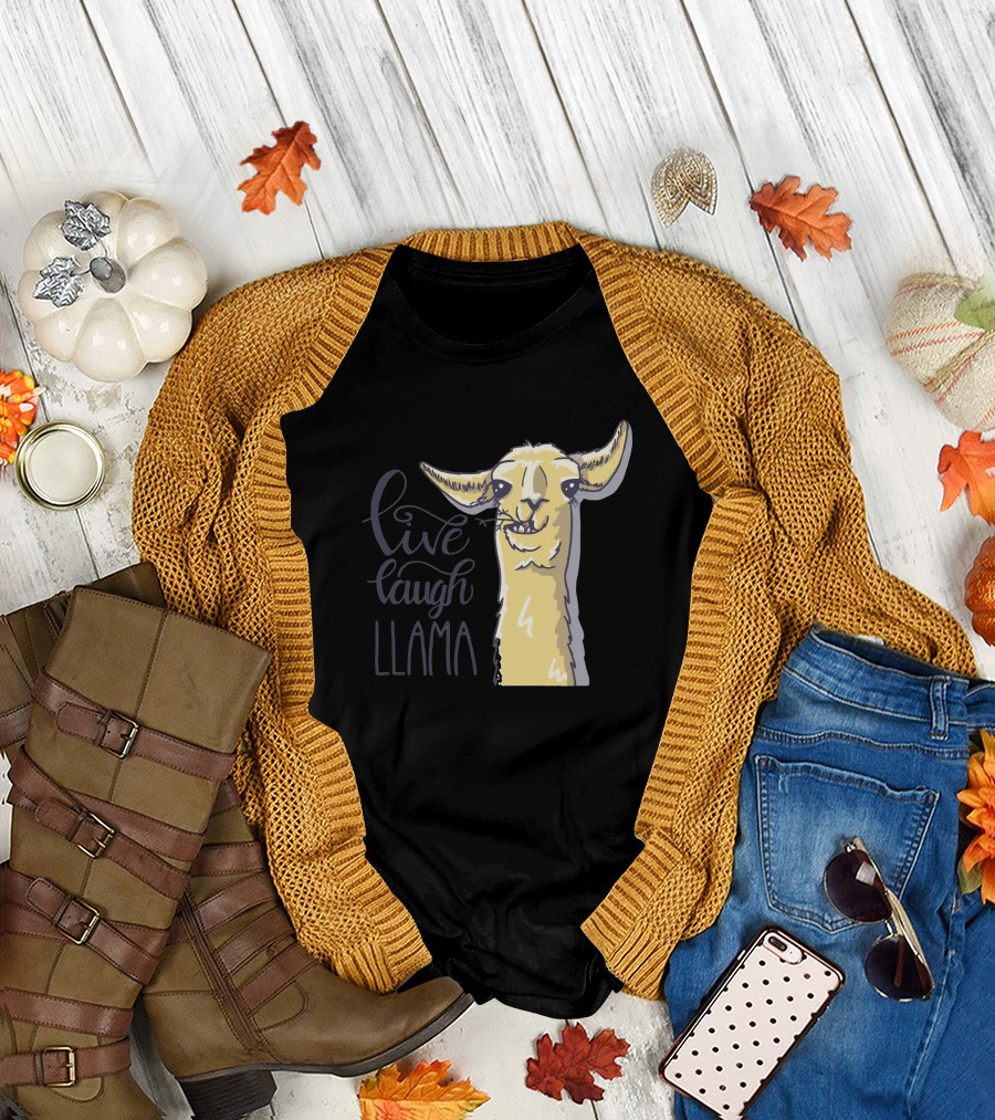 Live Laugh Llama T-Shirt