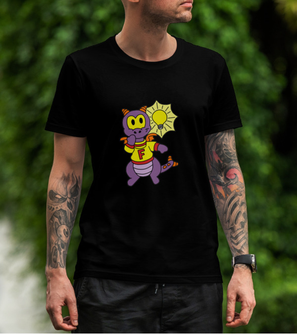 One Spark Is All It Takes Figment With Light Bulb T-Shirt