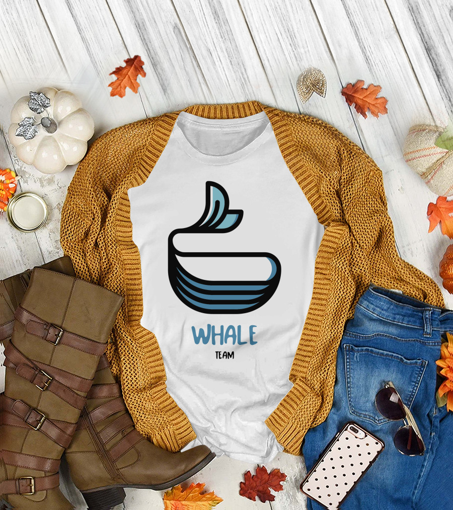 Whale Team Blue Wave T-Shirt