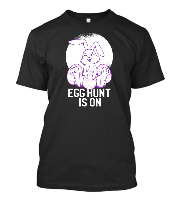 Egg Hunt Is On Cute Easter Bunny Moonlit Joy T-Shirt