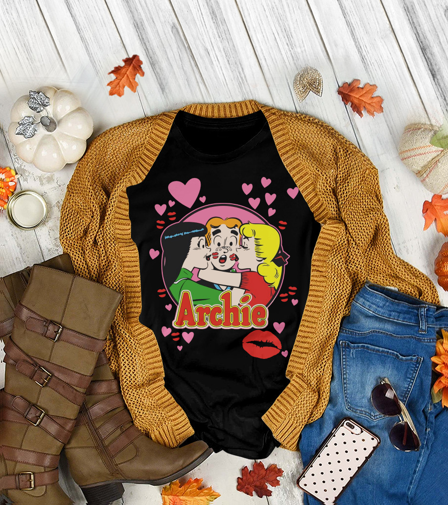 Archie Heart Kisses and Love Comic T-Shirt