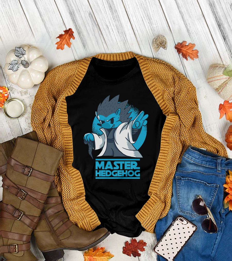 Master Hedgehog Martial Arts Warrior T-Shirt