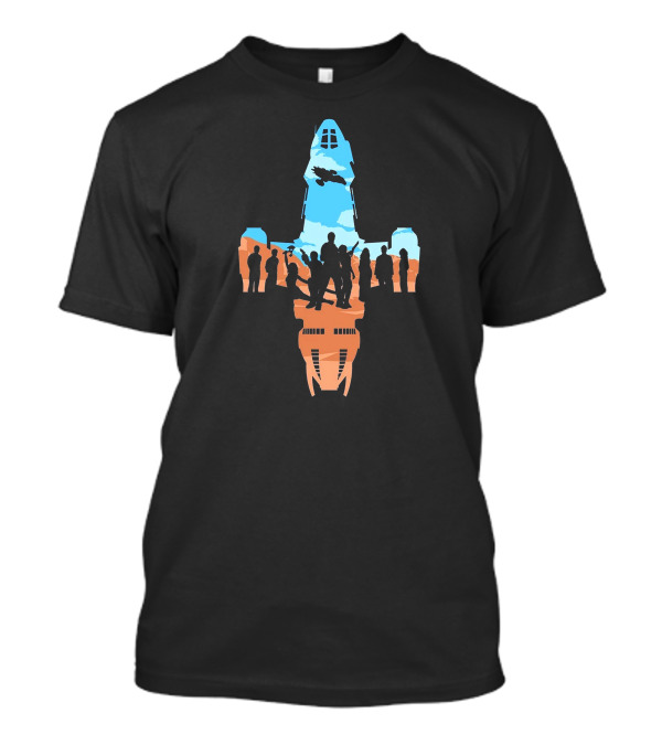 Shiny Damn Heroes Serenity Spacecraft Crew T-Shirt