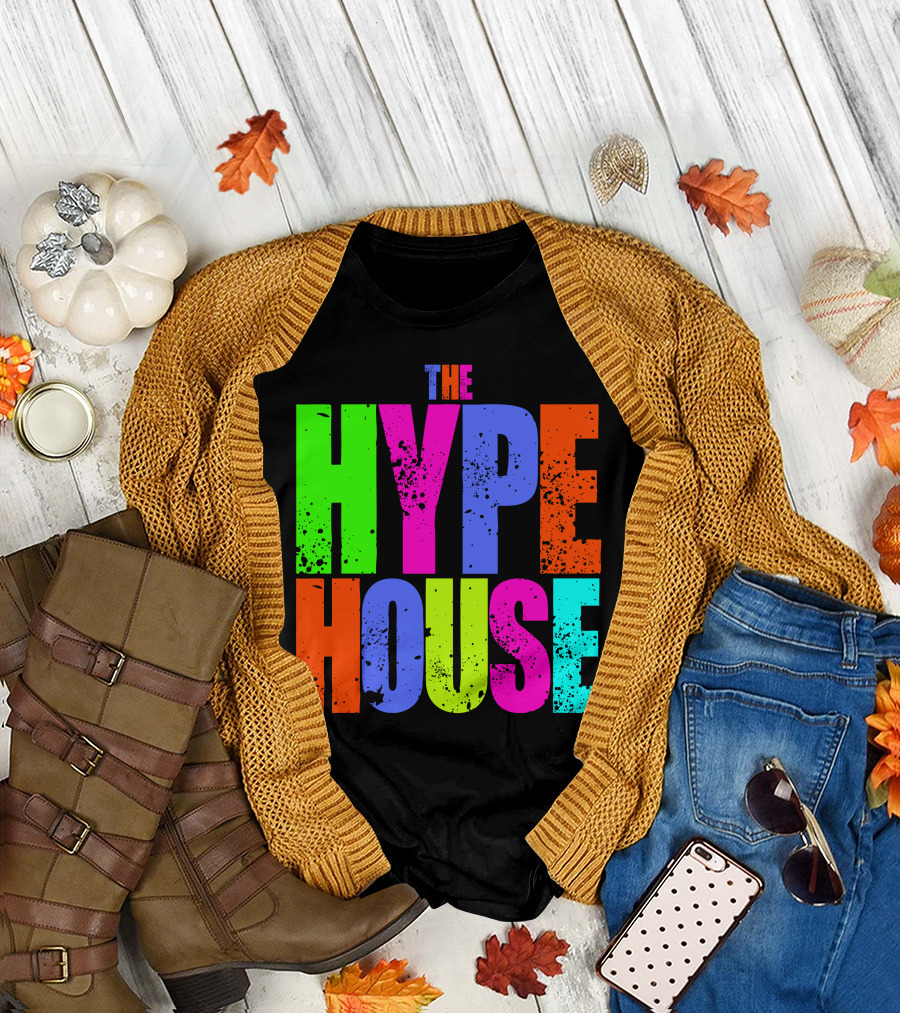The Hype House Colorful Bold Typography T-Shirt