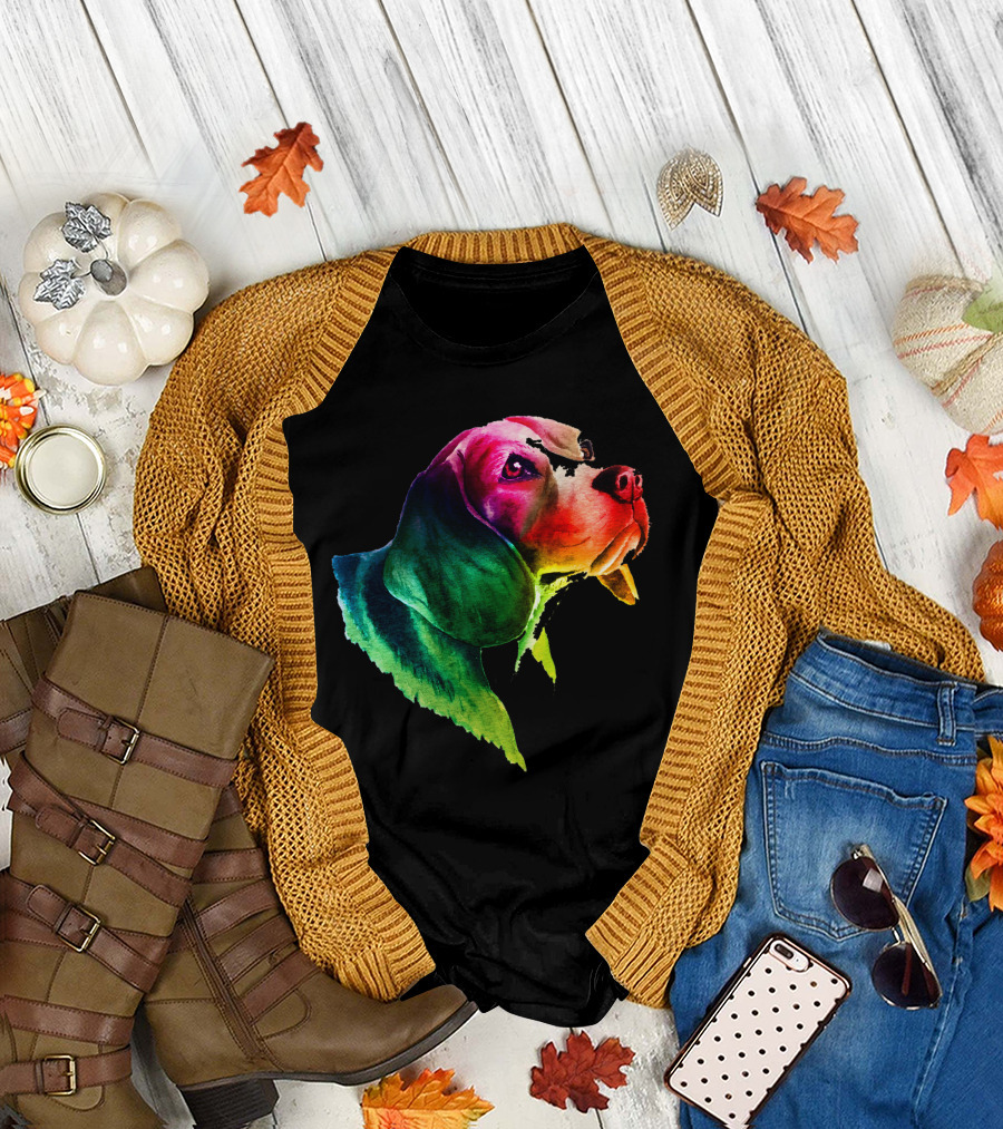 Beagle Dog Rainbow Pride LGBT T-Shirt