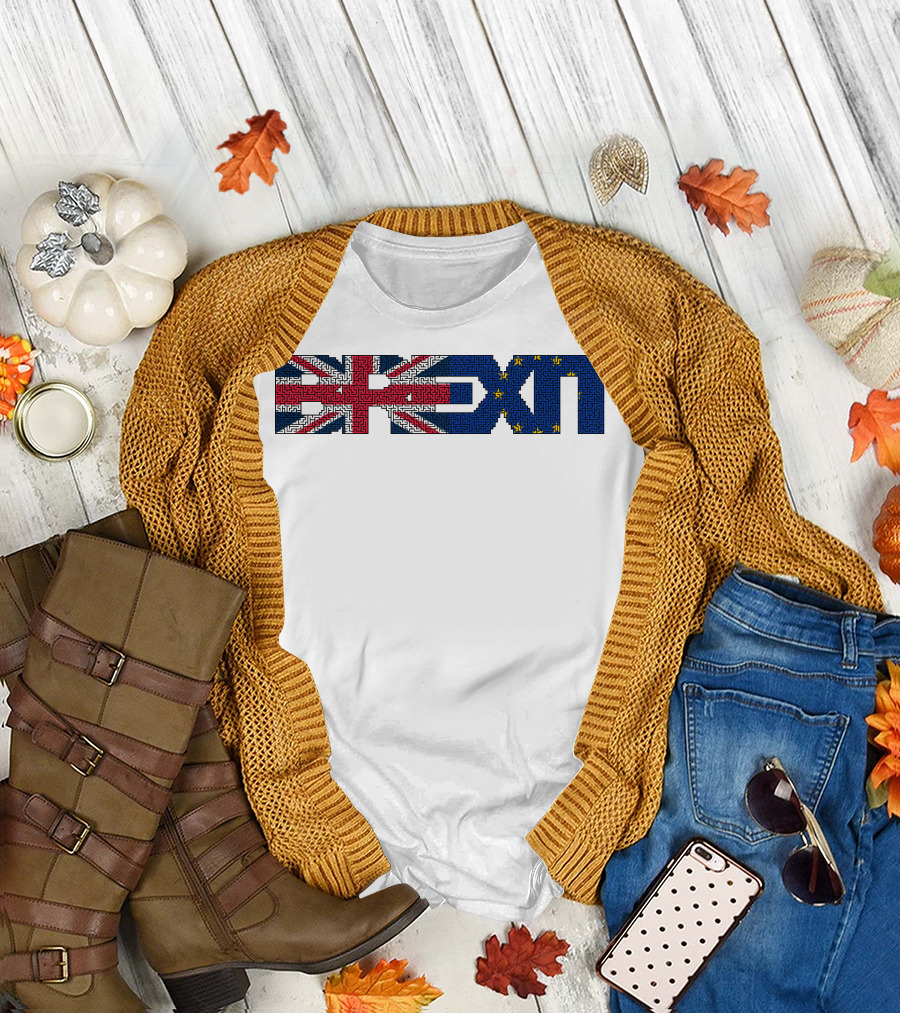 UK EU Flag Brexit Maze Puzzle T-Shirt
