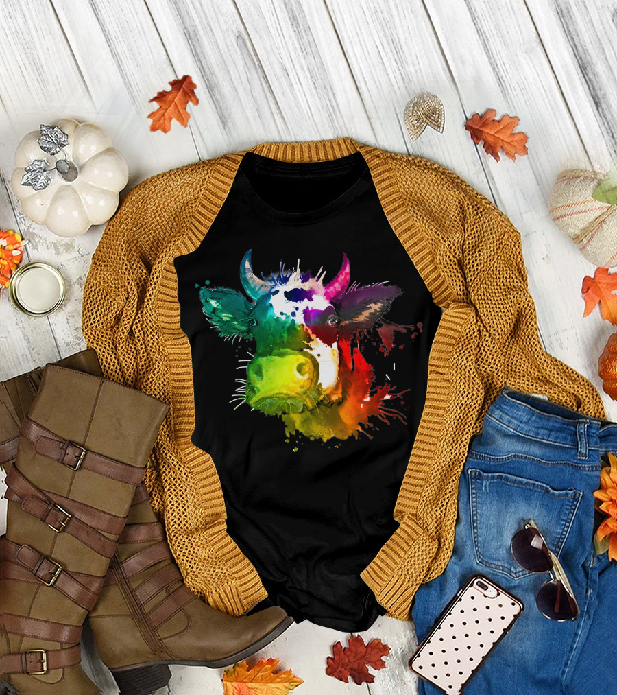 Cow Rainbow Pride T-Shirt