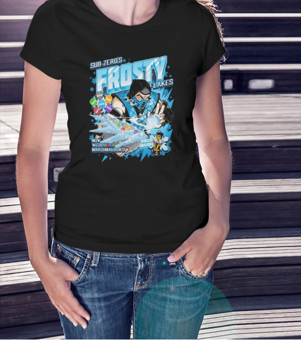 Sub-Zero's Frosty Flakes Now With Ninja Marshmallows Prize Inside T-Shirt