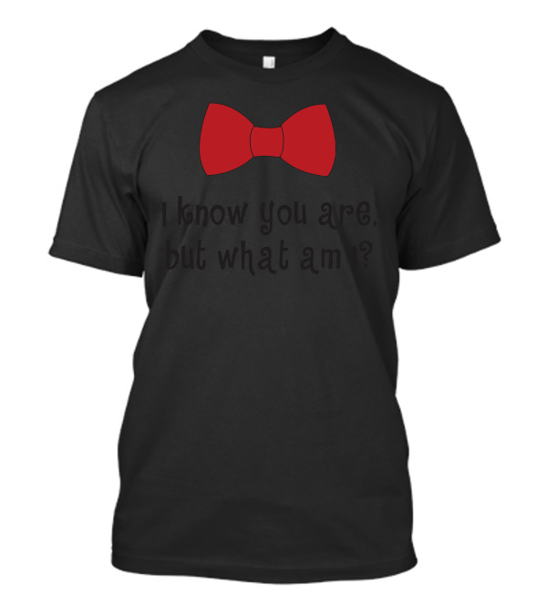 I Know You Are But What Am I Red Bow Tie T-Shirt