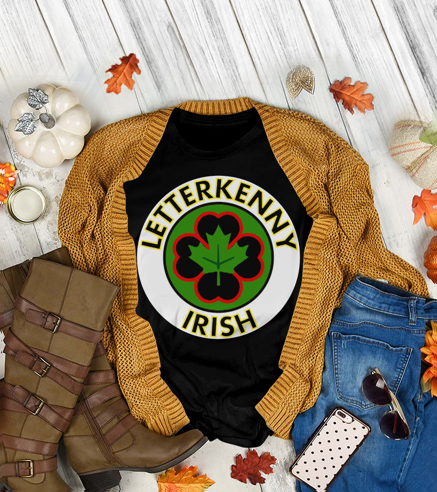 Letterkenny Irish Maple Leaf Clover Circle T-Shirt