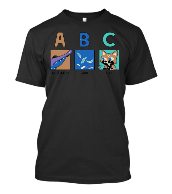 A B See Ya Later Alligator Bird Cat T-Shirt