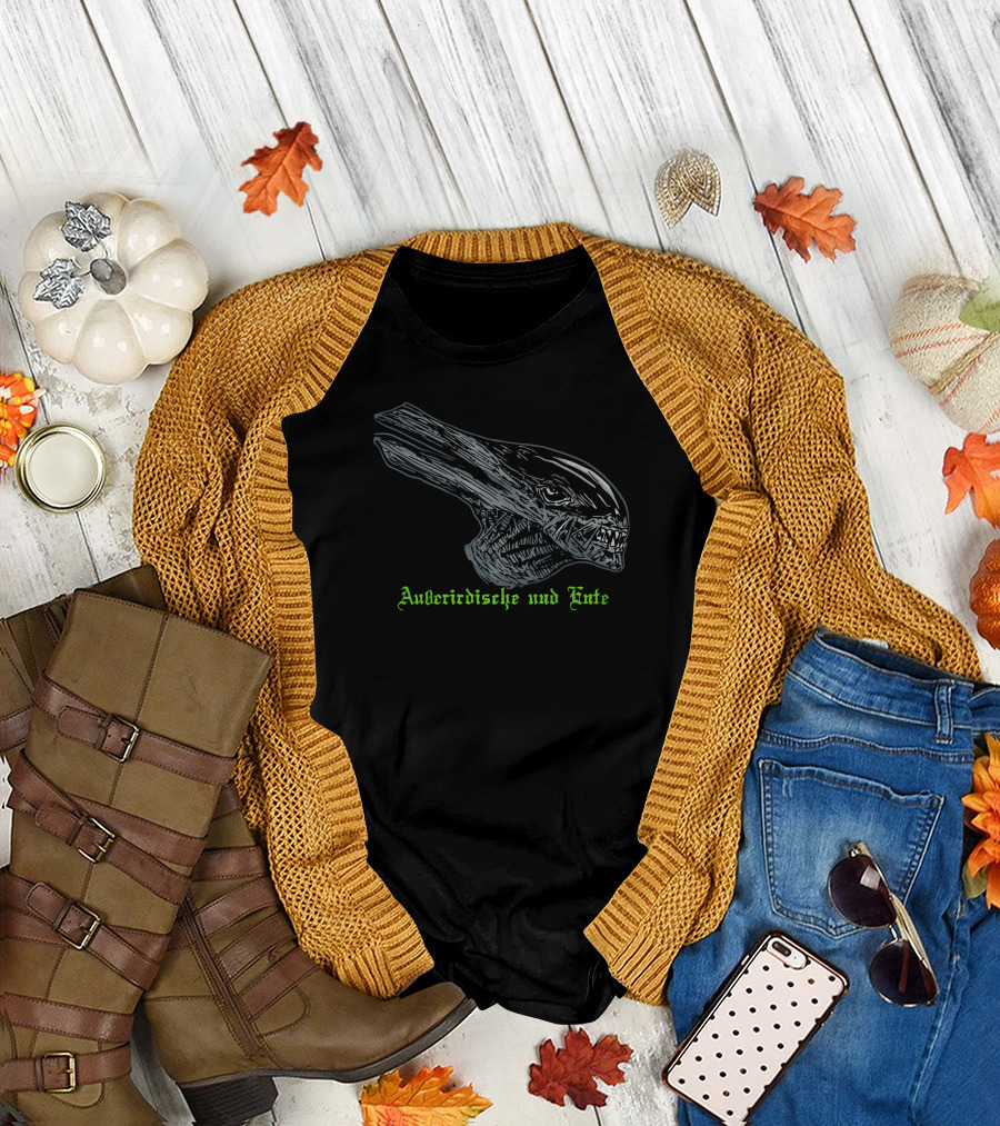 Außerirdische und Ente T-Shirt