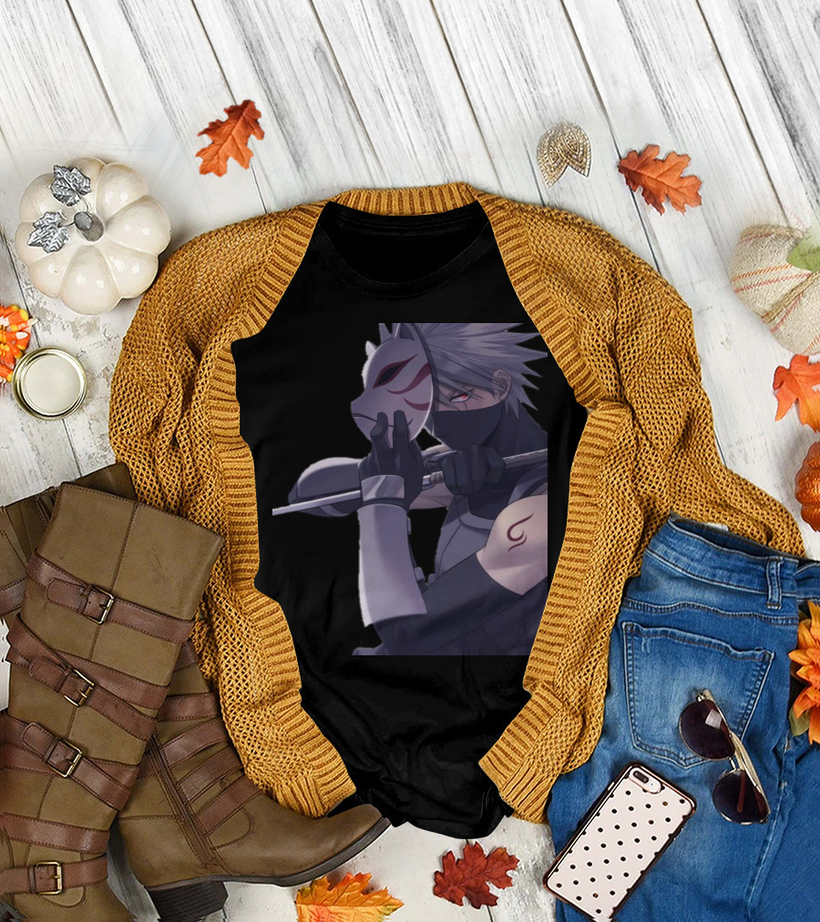 Anbu Kakashi Masked Shinobi Warrior T-Shirt