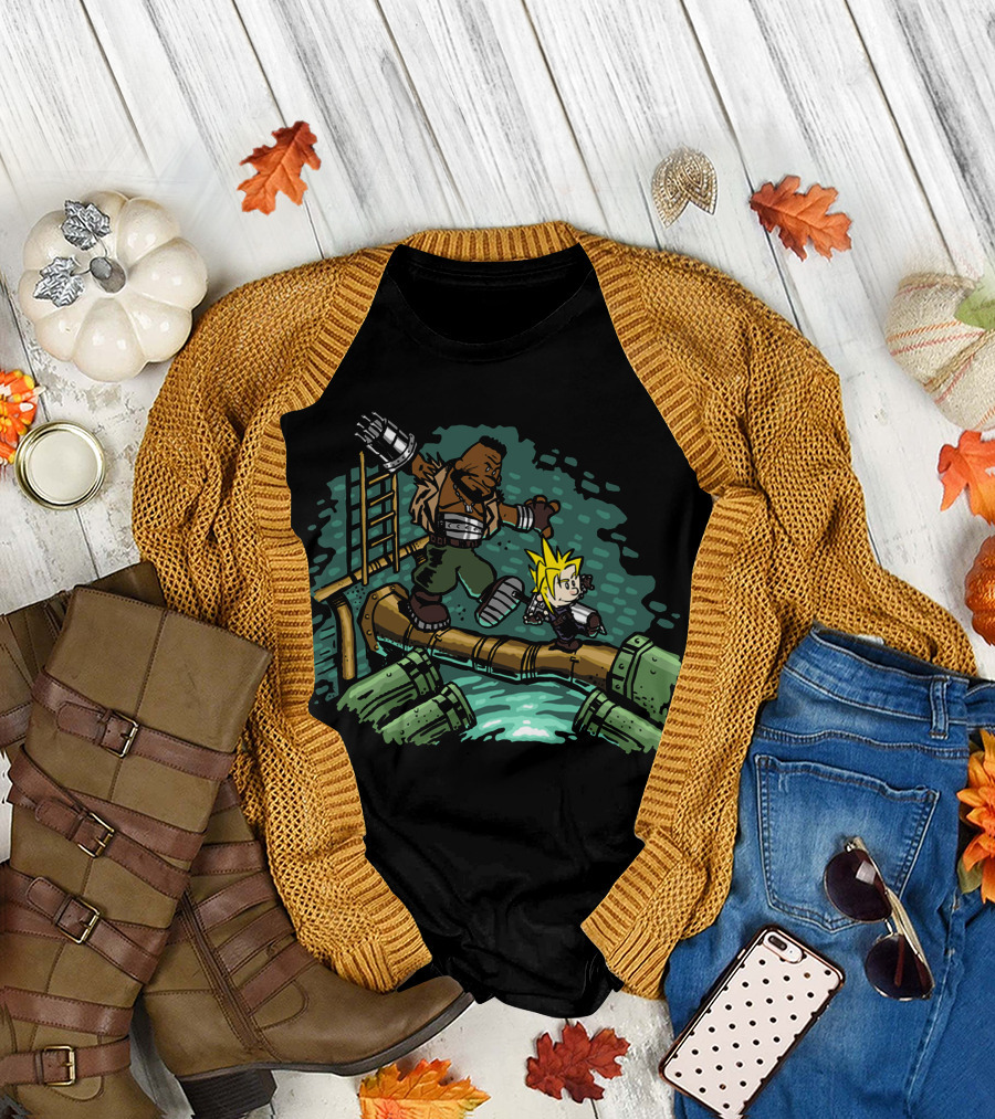 Barret Cloud Final Fantasy VII Mako Reactor Adventure T-Shirt