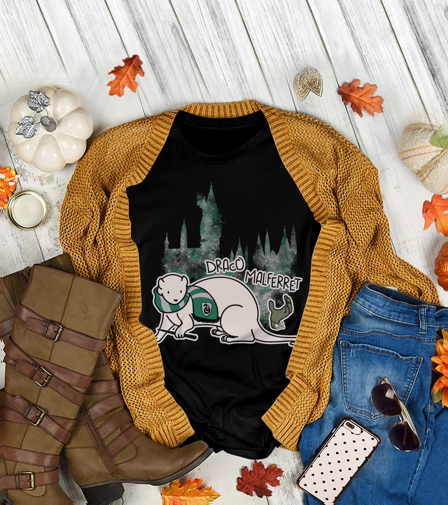Draco Malferret Slytherin Ferret Hogwarts T-Shirt