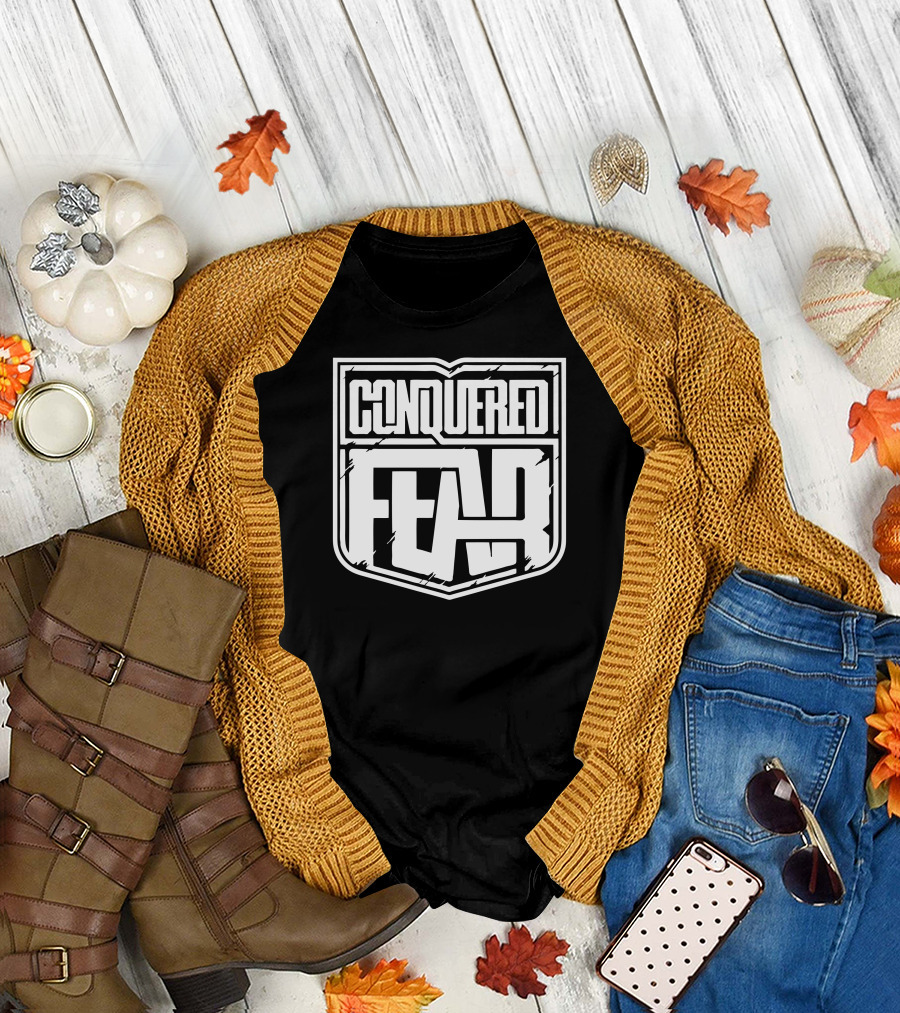 CONQUERED FEAR Shield Emblem T-Shirt
