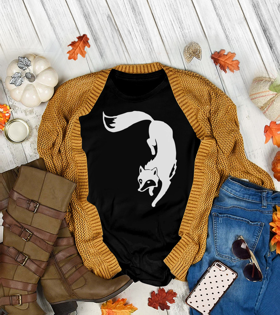 Fancy Fox Silk Raccoon T-Shirt
