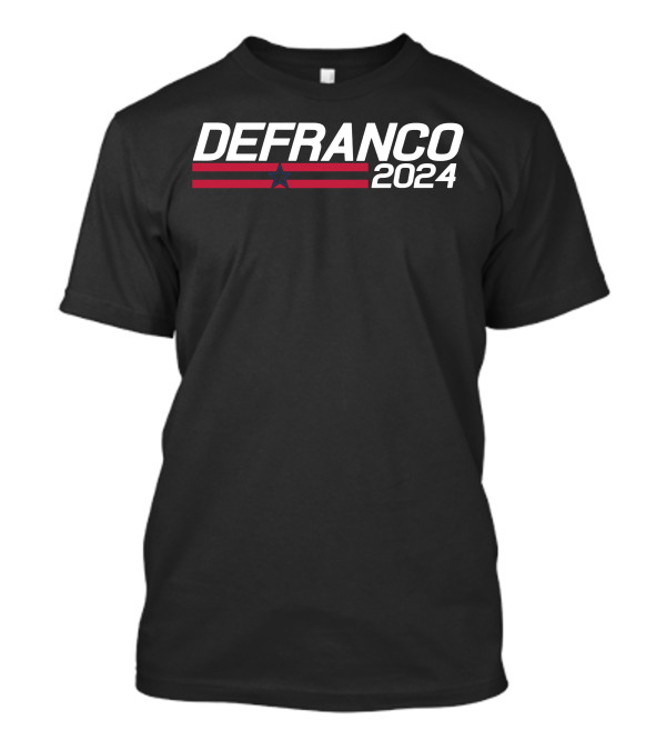Defranco 2024 Red White Star Election T-Shirt