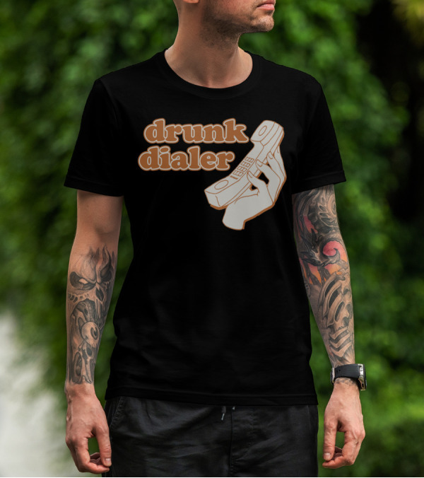 Drunk Dialer Retro Telephone Handset T-Shirt