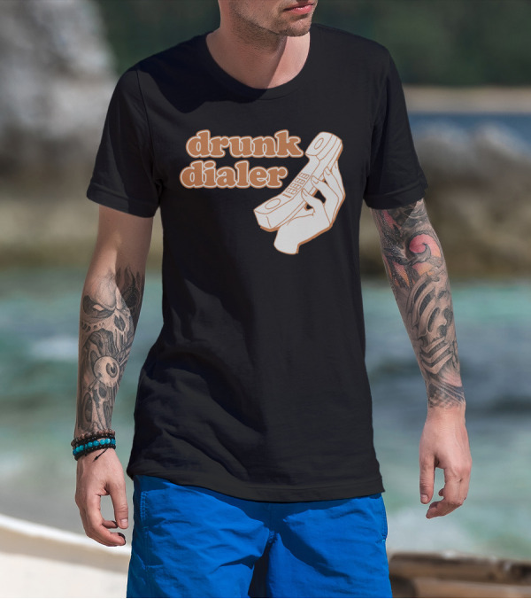 Drunk Dialer Retro Telephone Handset T-Shirt