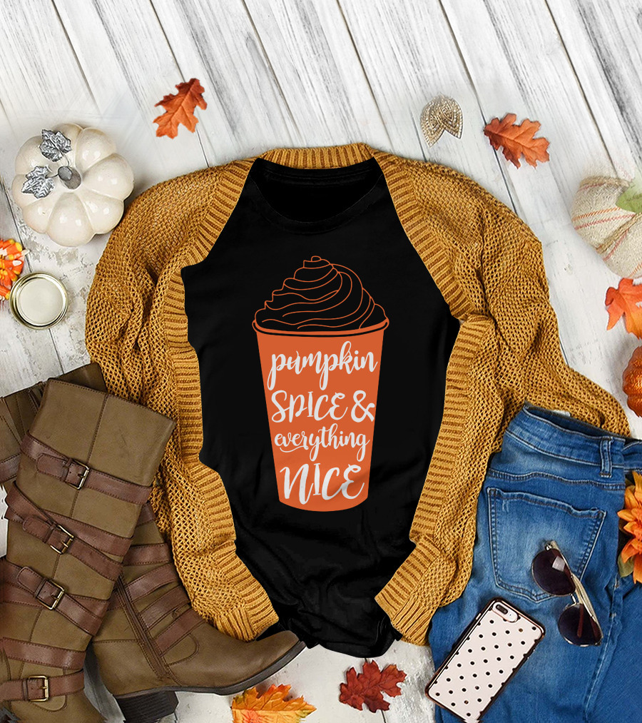 Pumpkin Spice and Everything Nice Halloween Cup T-Shirt