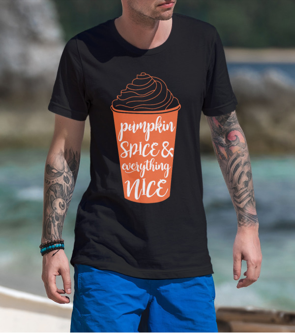 Pumpkin Spice And Everything Nice Halloween Cup T-Shirt