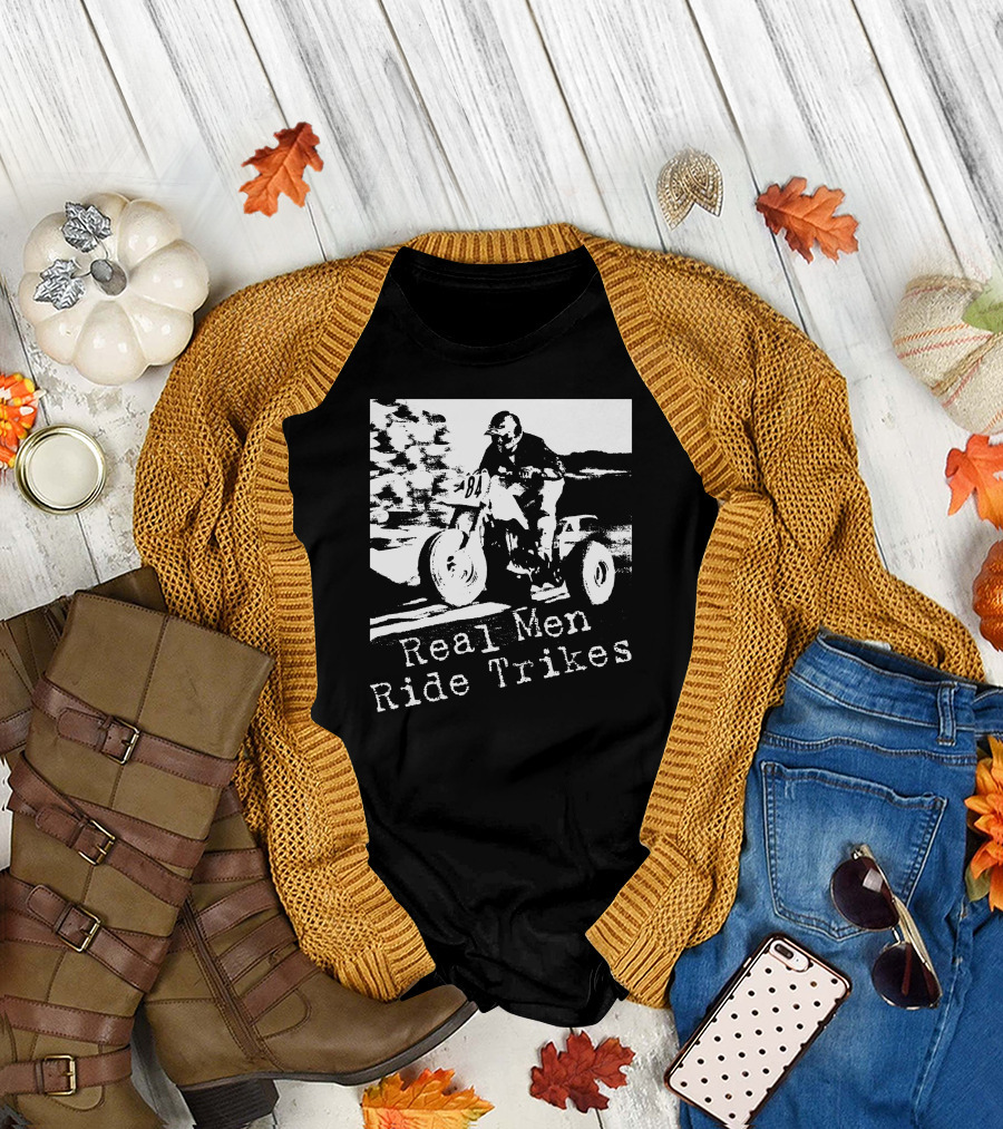 Honda ATC Three Wheeler Real Men Ride Trikes T-Shirt