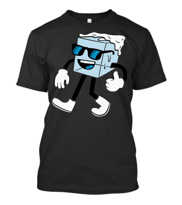 Mister Cool Ice Cube Character With Sunglasses And Thumbs Up T-Shirt