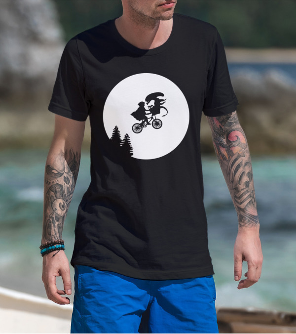 E.T. Moon Alien Predator BMX T-Shirt