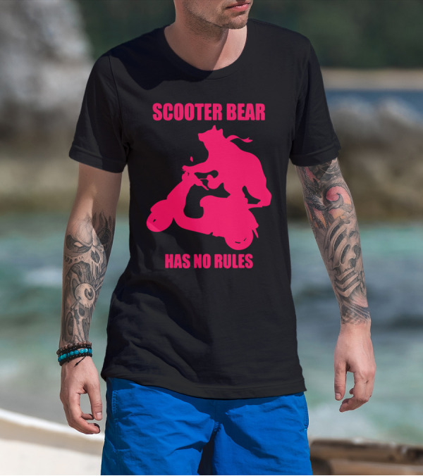 Scooter Bear Has No Rules Adventure T-Shirt