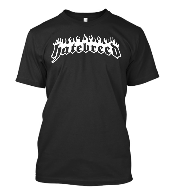 Hatebreed Flame Logo New Black D60 T-Shirt