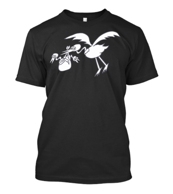 The Voice Of Vexillology Quirky Bird With Bag Of Beaks Iconic T-Shirt