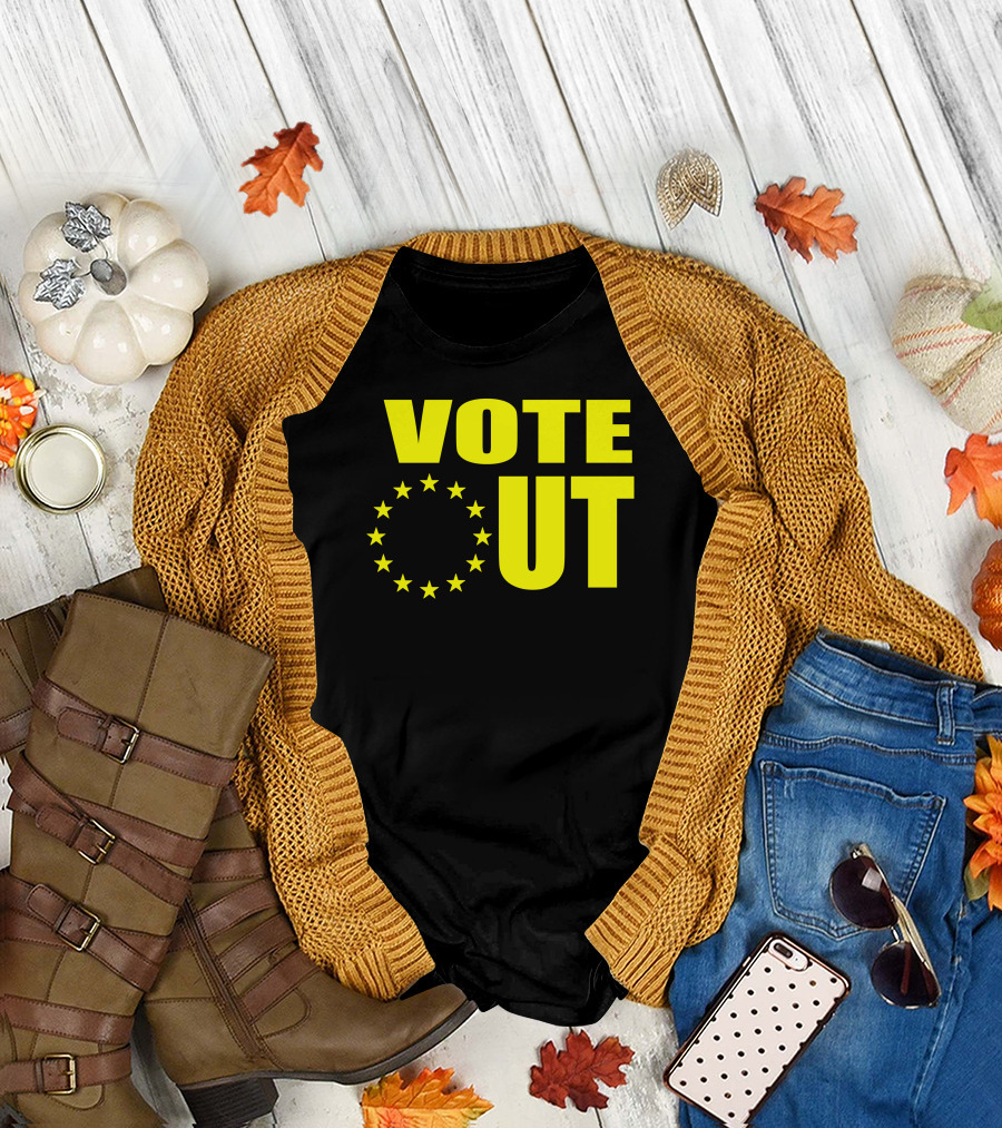Vote Out EU Referendum Stars T-Shirt
