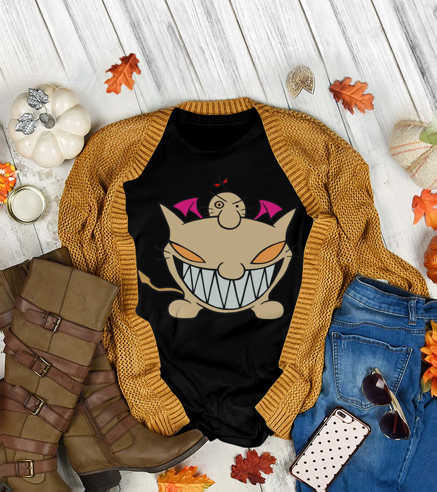 Grinning Saturn Chimera with Bat Winged Top Creature T-Shirt
