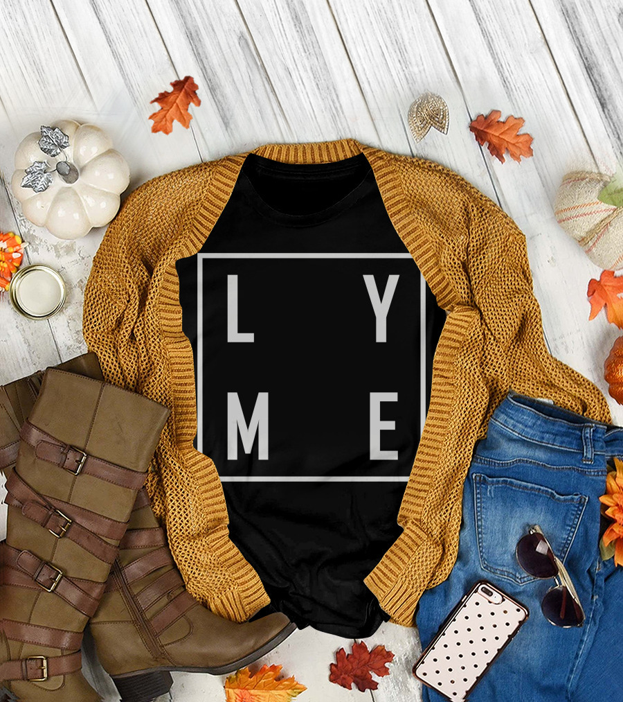 LYME Block Text Bold Monochrome T-Shirt