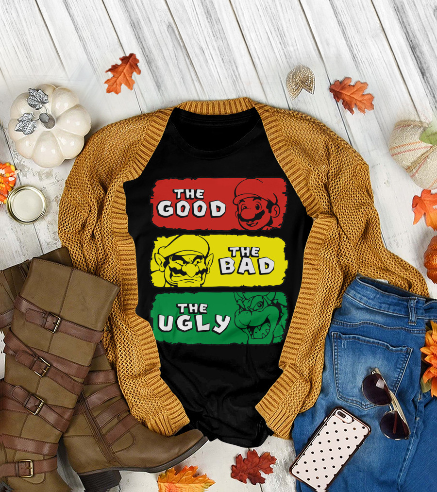 The Good The Bad The Ugly Mario Western T-Shirt