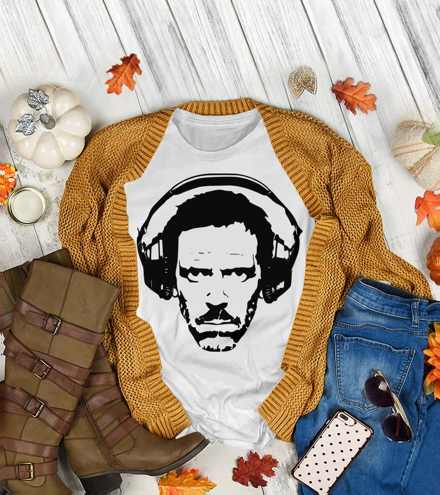 Dr House Headphones T-Shirt